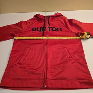 Burton Snowboard Hoodie Men XLarge Dryride Big Logo Embroidered Performance Zip